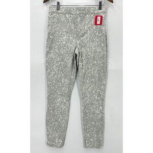 Spanx Ankle Jean-ish Leggings Womens Pull On Pants Speckled Gray Size M NWT
